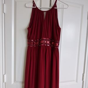 Red cocktail dress